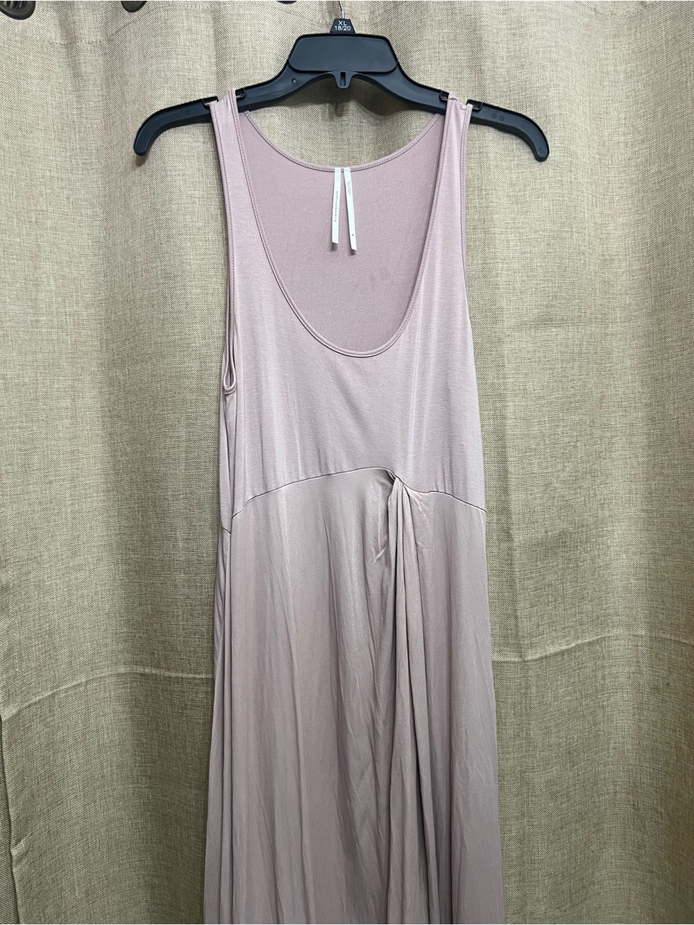 Anthropologie Gemini Asymmetrical midi dusty pink Dress size medium - Picture 5 of 10